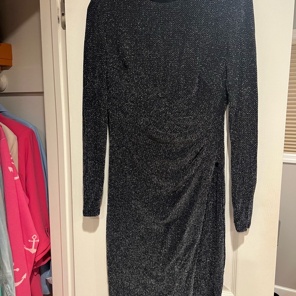 Ralph Lauren Elegant Black Long-Sleeve Dress
